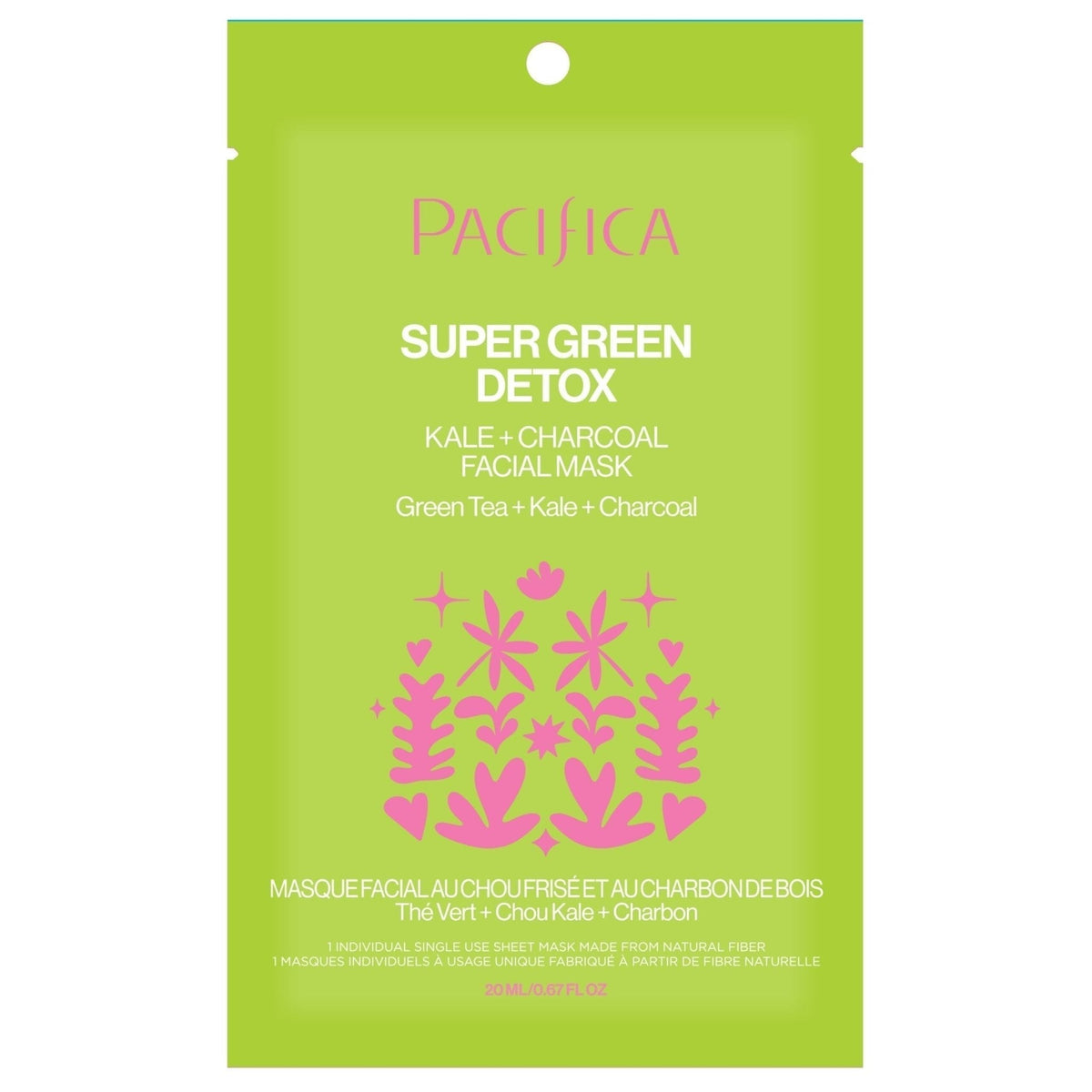 Super Green Detox Kale & Charcoal Detox Facial Mask